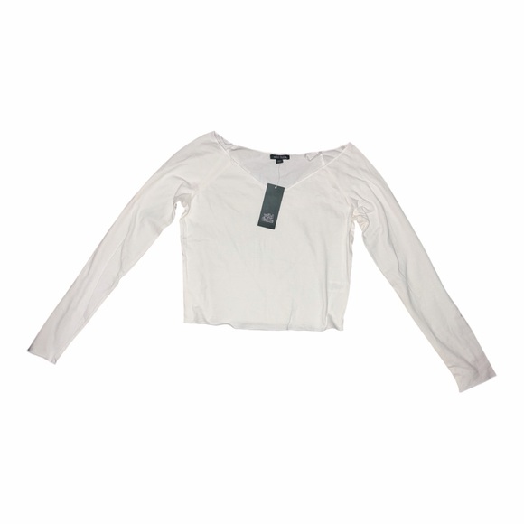 Wild Fable Off-White Long Sleeve Top - Picture 3 of 3